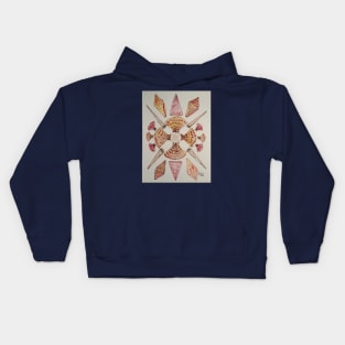 Seashell Mandala Kids Hoodie